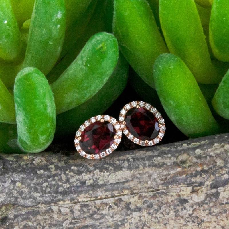 Red Garnet Earrings from Park City Jewelers.
