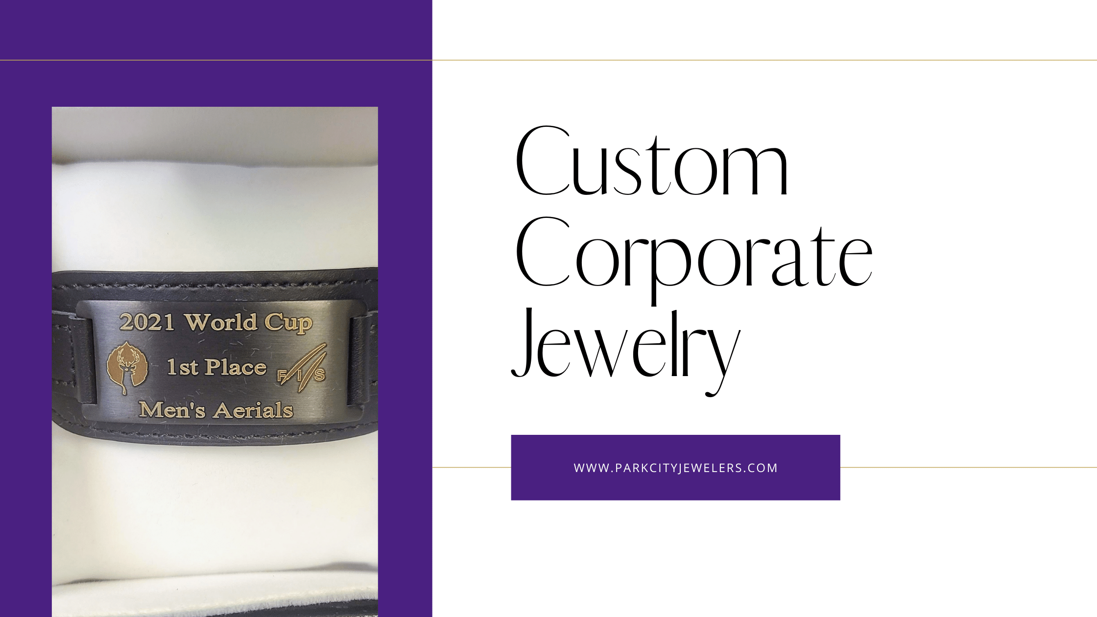 Custom Corporate Jewelry Blog Banner with a Custom Bracelet - Park City Jewelers.
