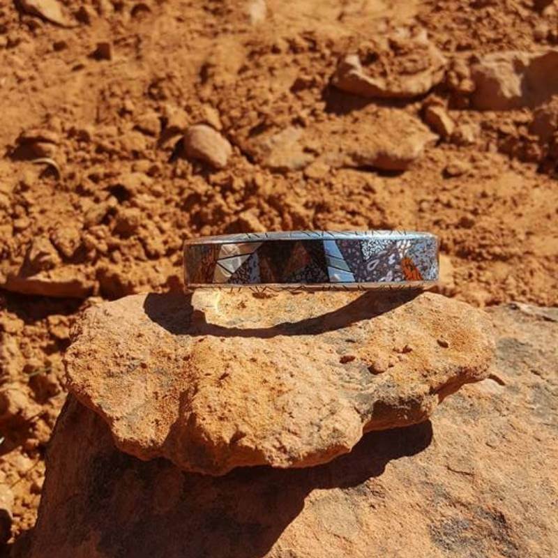 Dinosaur bone bracelet by Park City Jewelers.