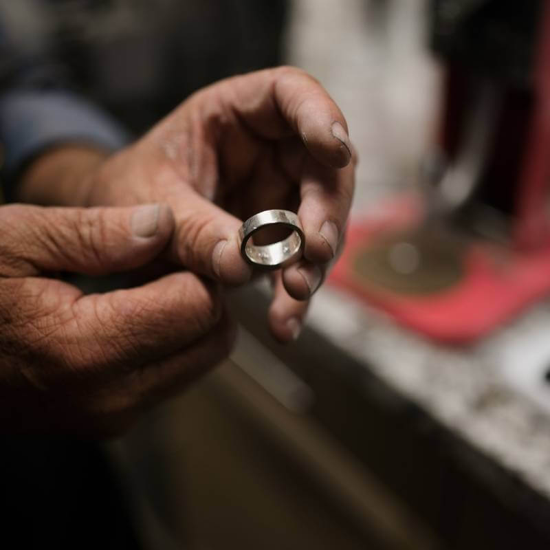 Jewelry holding gold ring