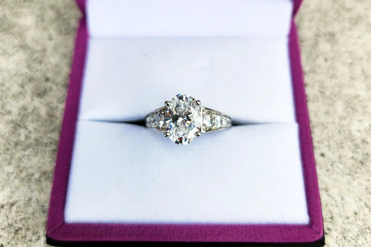 Oval Lab Grown Diamond Engagement Ring from Park City Jewelers