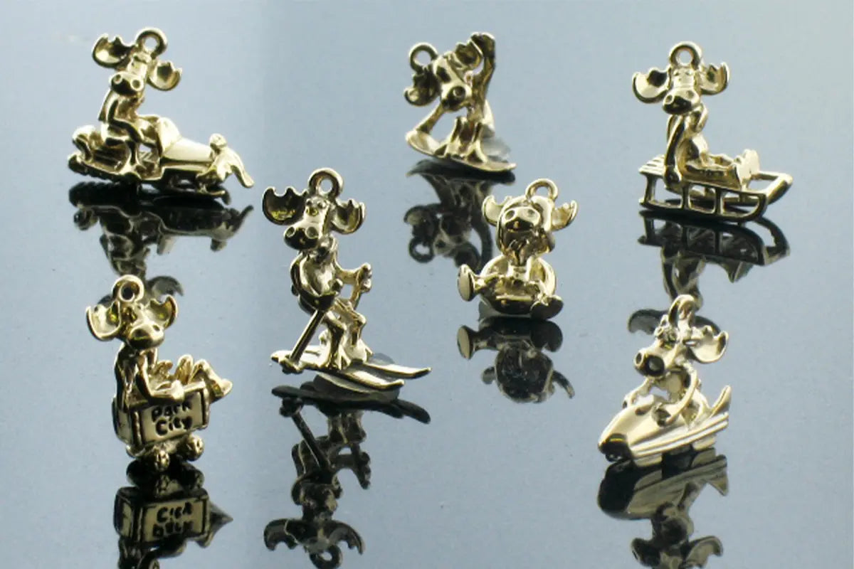 An Assortment of Moose Charms by Park City Jewelers.
