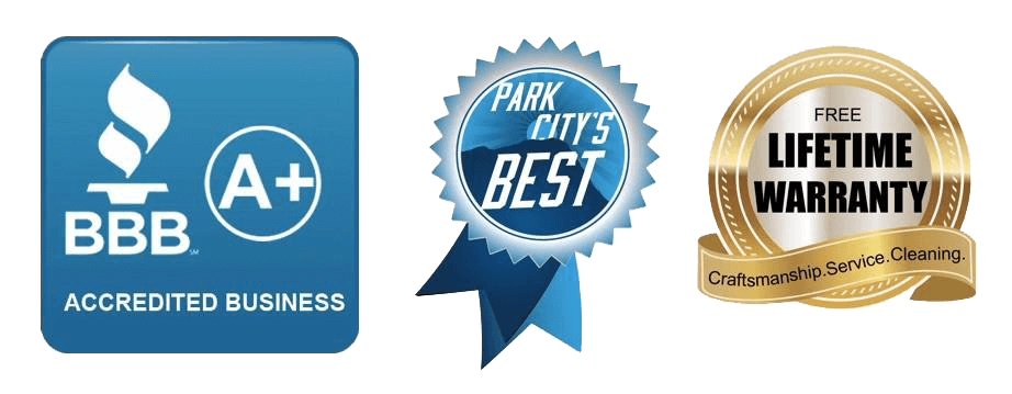 A+ rating with the BBB, Voted Park City's Best, Free Lifetime Warranty