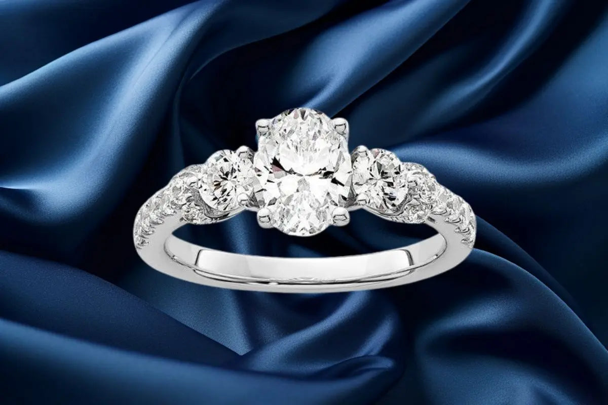 Oval Lab Grown Diamond Engagement Ring by Park City Jewelers