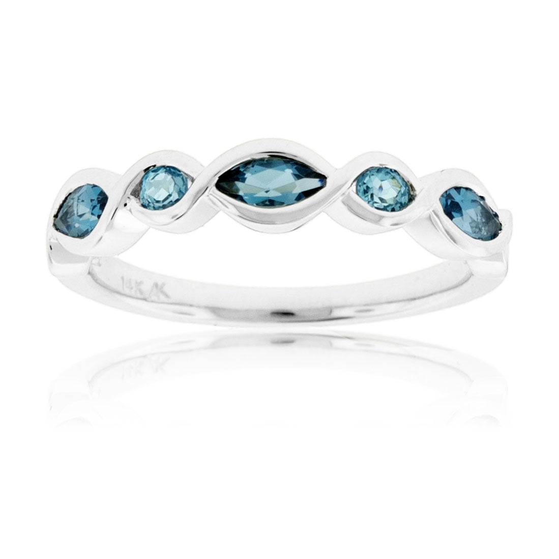 Blue Topaz Bezel Ring - Park City Jewelers