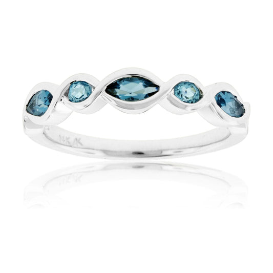 Blue Topaz Bezel Ring - Park City Jewelers