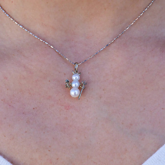 Devil Pearl Snowman Necklace - Park City Jewelers