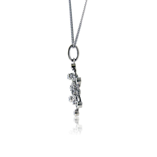 Diamond Bezel Snowflake Pendant - Park City Jewelers