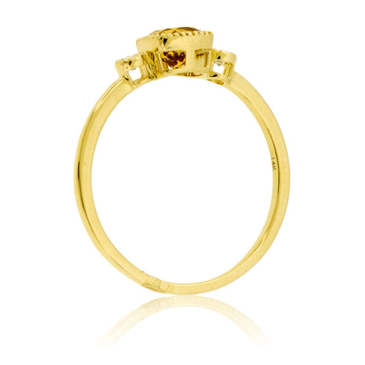 Diamond & Citrine Ring - Park City Jewelers