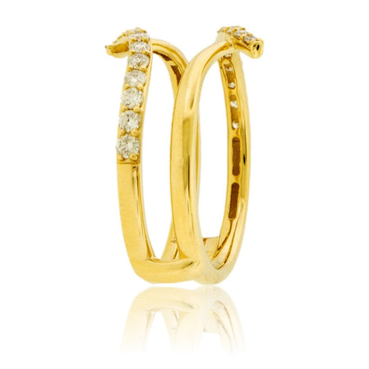 Diamond Criss Cross Ring Jacket - Park City Jewelers