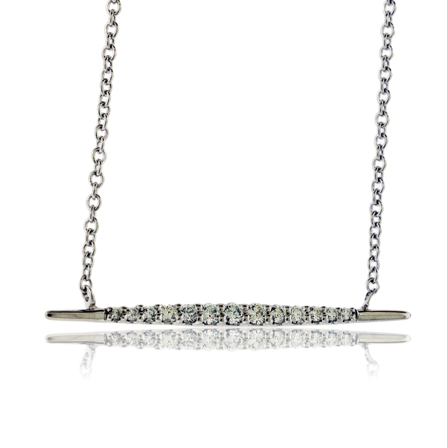 Diamond Horizontal Bar Necklace - Park City Jewelers