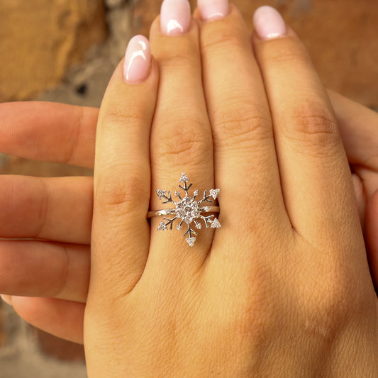 Diamond Snowflake Ring - Park City Jewelers
