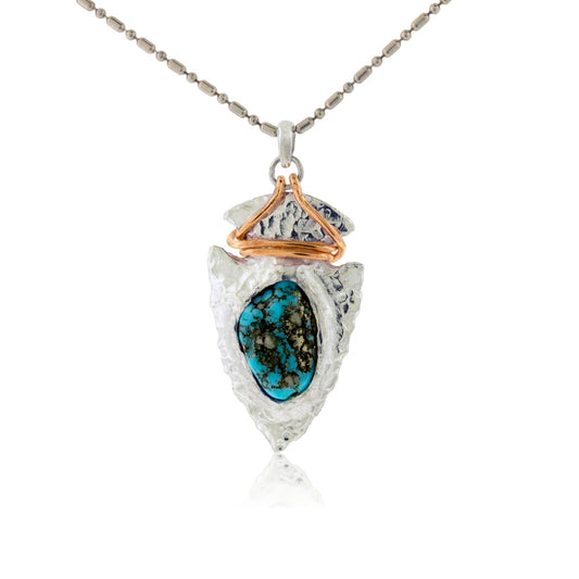 Dinosaur Bone Arrowhead Pendant / Necklace - Park City Jewelers