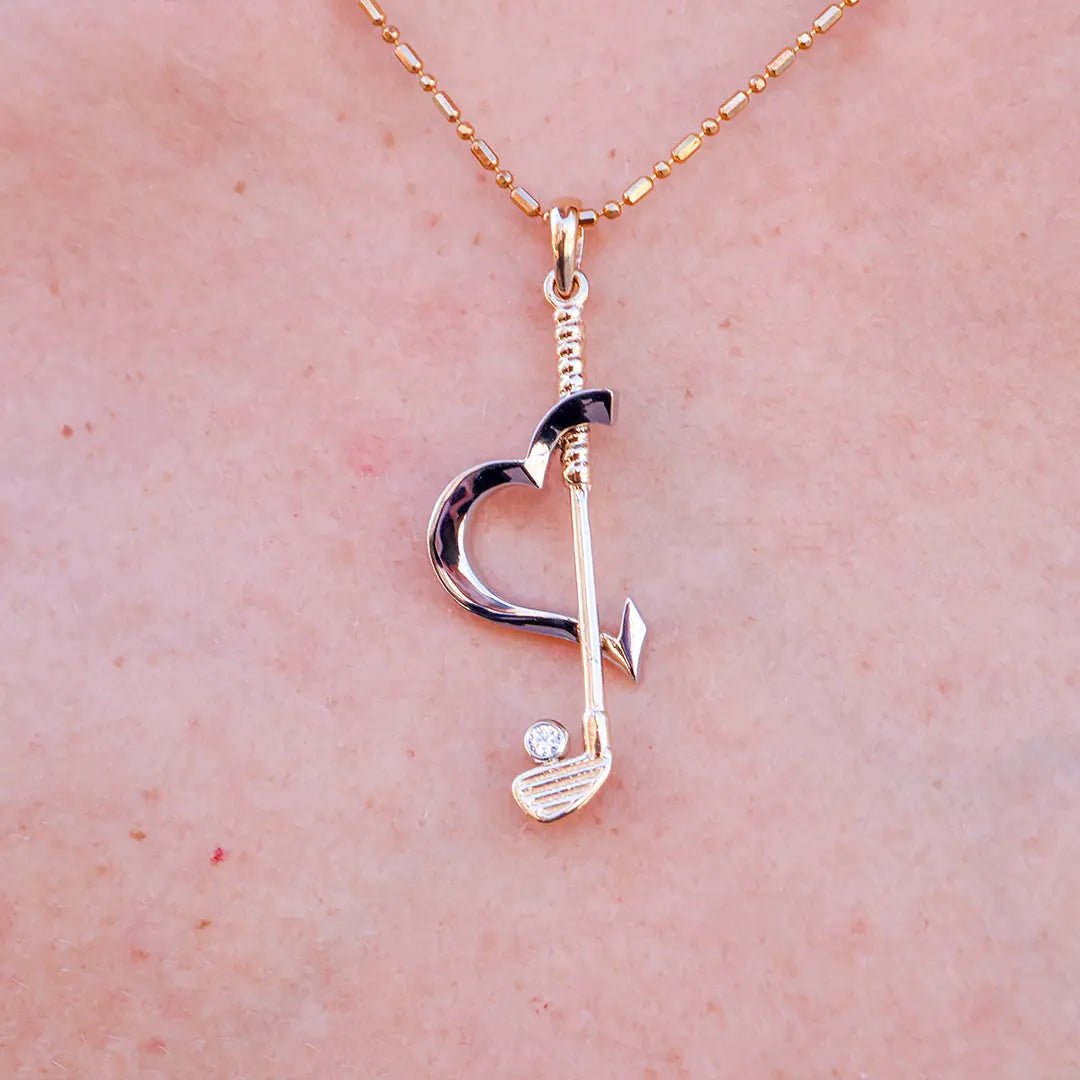 I Love Golf Diamond Pendant - Park City Jewelers