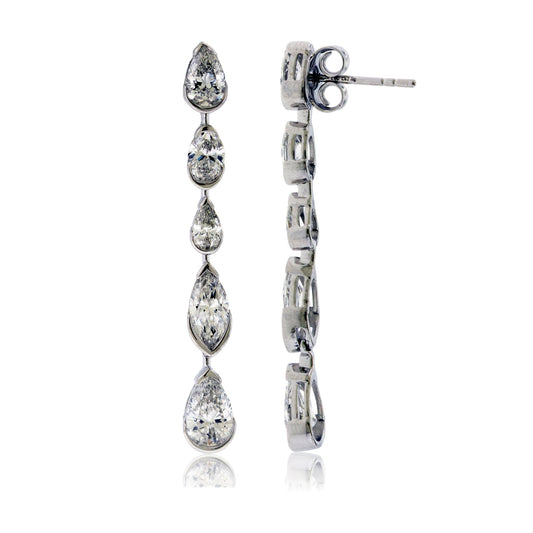 Lab Grown Dangle Diamond Earrings - Park City Jewelers