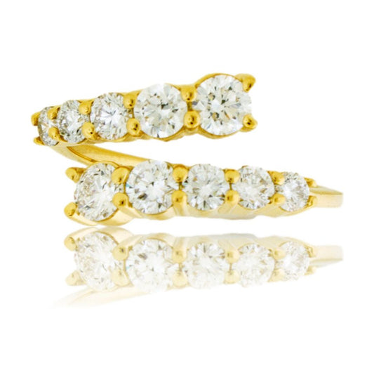 Lab Grown Diamond Bypass Ring - Park City Jewelers