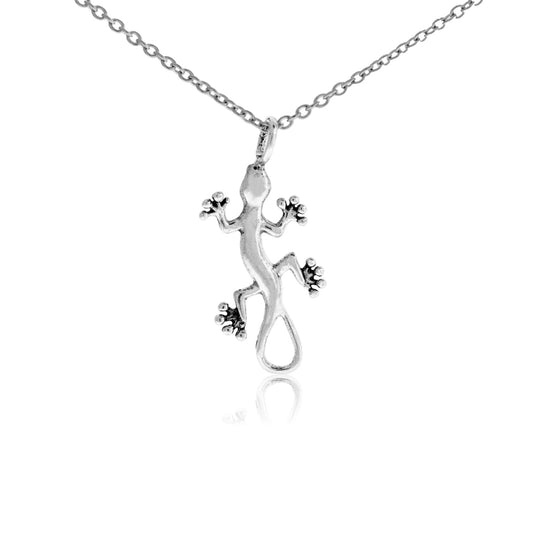 Lazy Gecko Lizard Charm or Pendant - Park City Jewelers