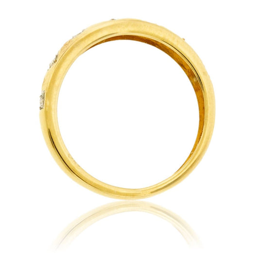 Mixed Cut Look Diamond Flush Set Band - Park City Jewelers