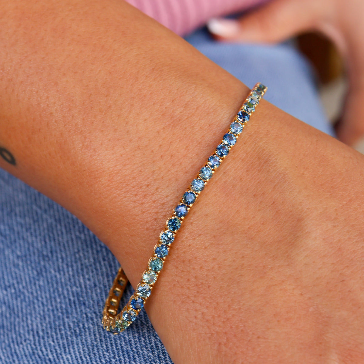Montana Sapphire Tennis Style Bracelet - Park City Jewelers