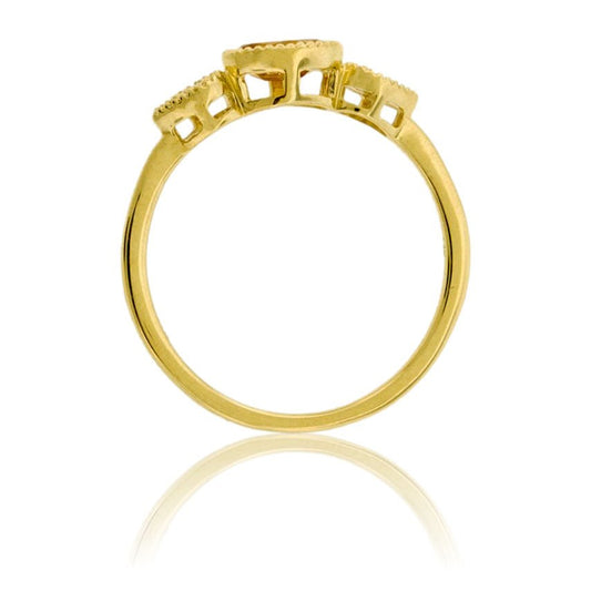 Oval Citrine and Diamond Accented Ring - Park City Jewelers