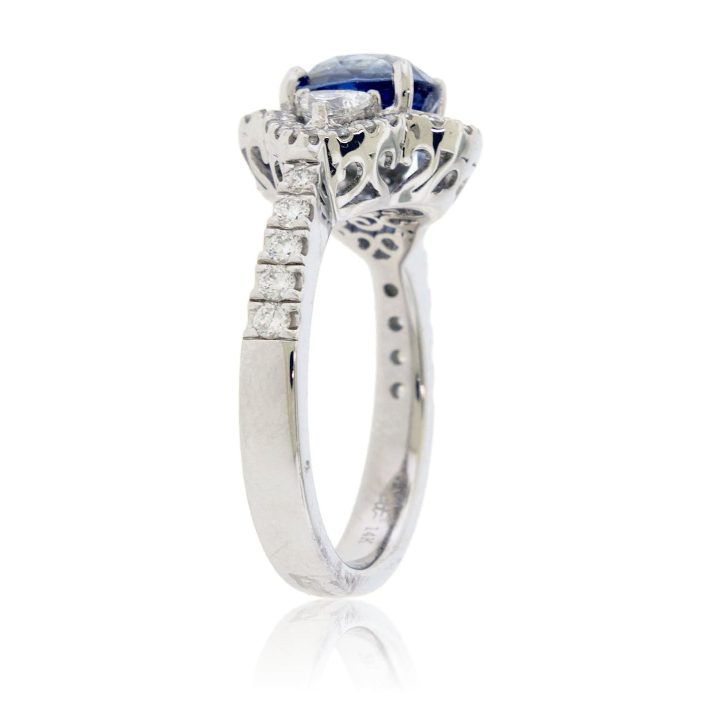 Oval Sapphire & Diamond Accented Ring - Park City Jewelers