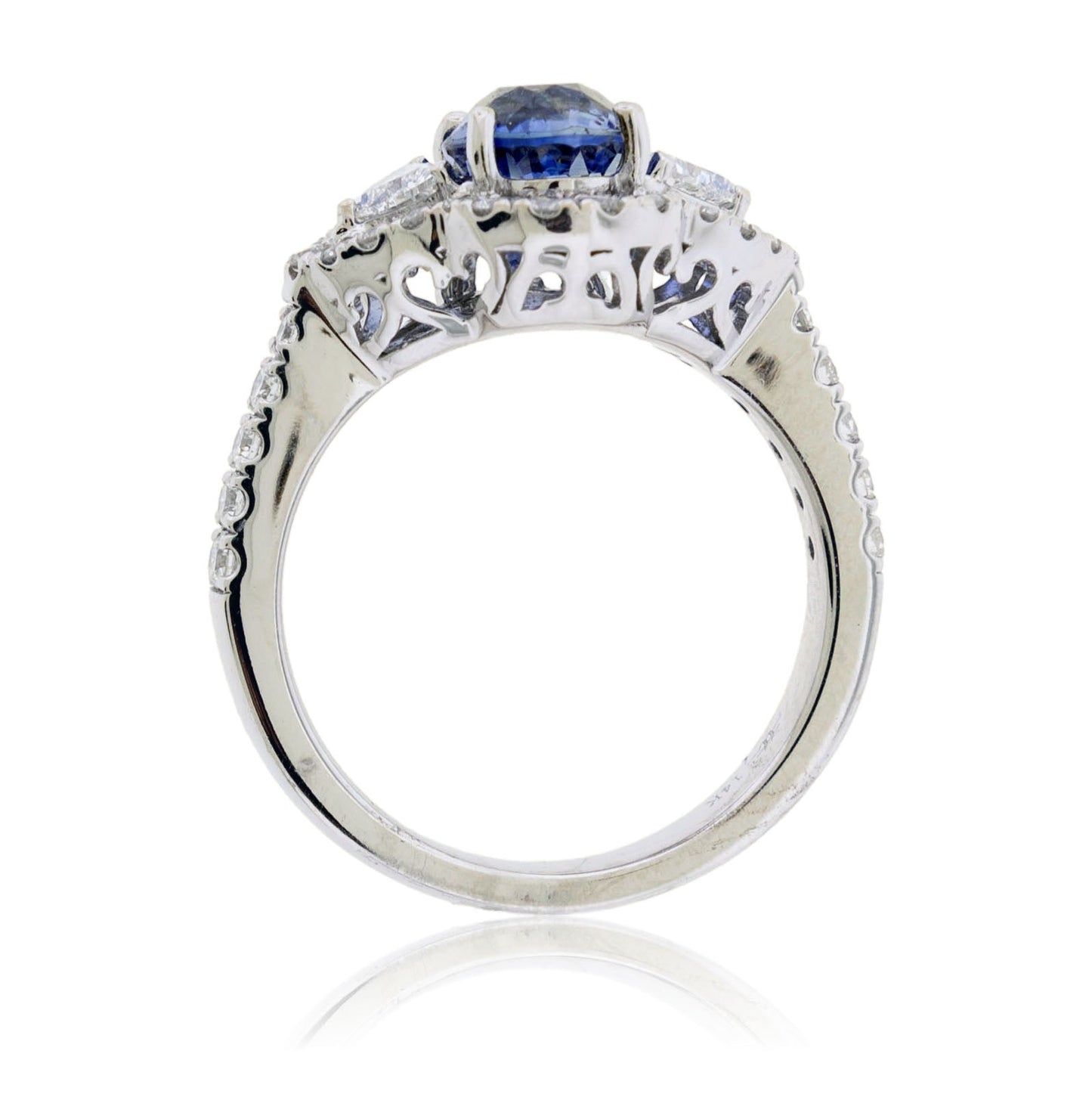 Oval Sapphire & Diamond Accented Ring - Park City Jewelers