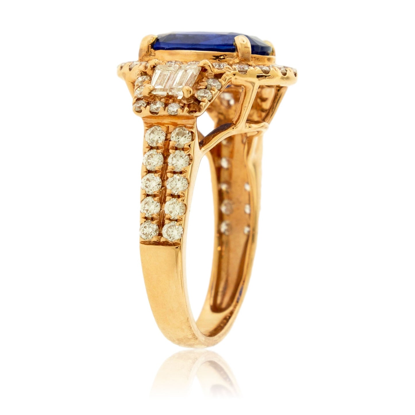 Oval Sapphire & Diamond Accented Ring - Park City Jewelers