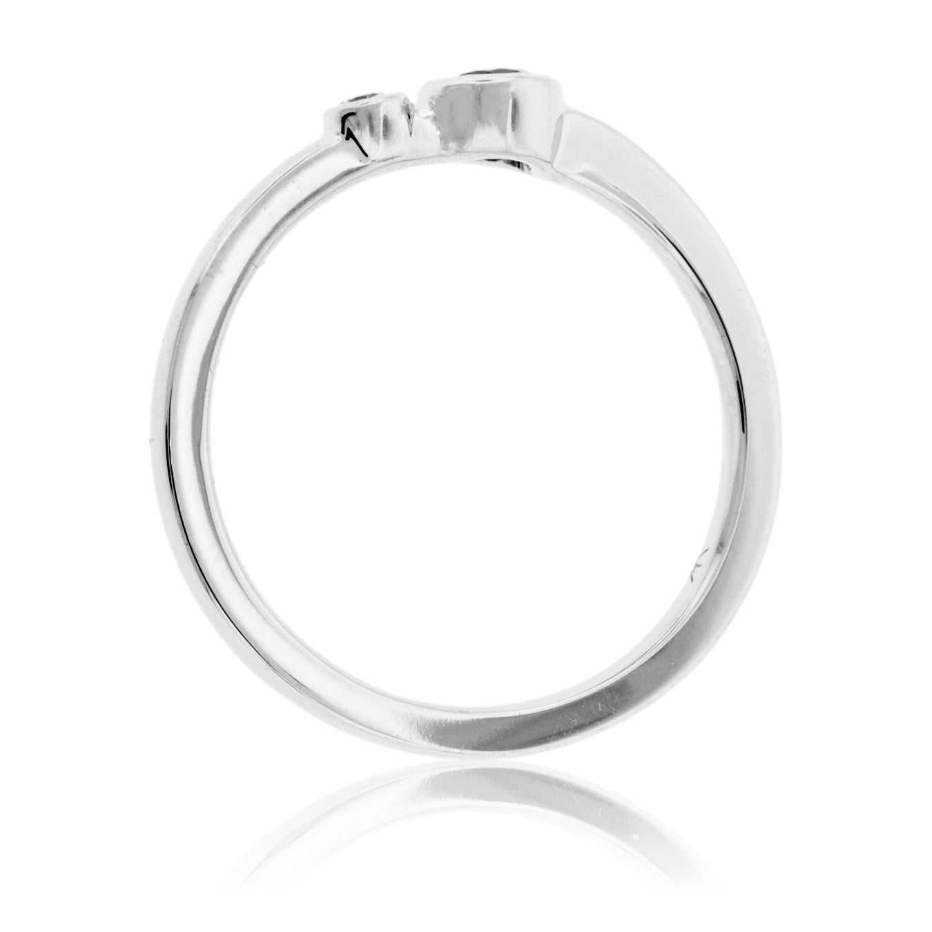 Pear Sapphire and Diamond Bezel Ring - Park City Jewelers