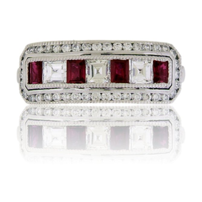 Ruby and Diamond Estate Style Ring - Park City Jewelers