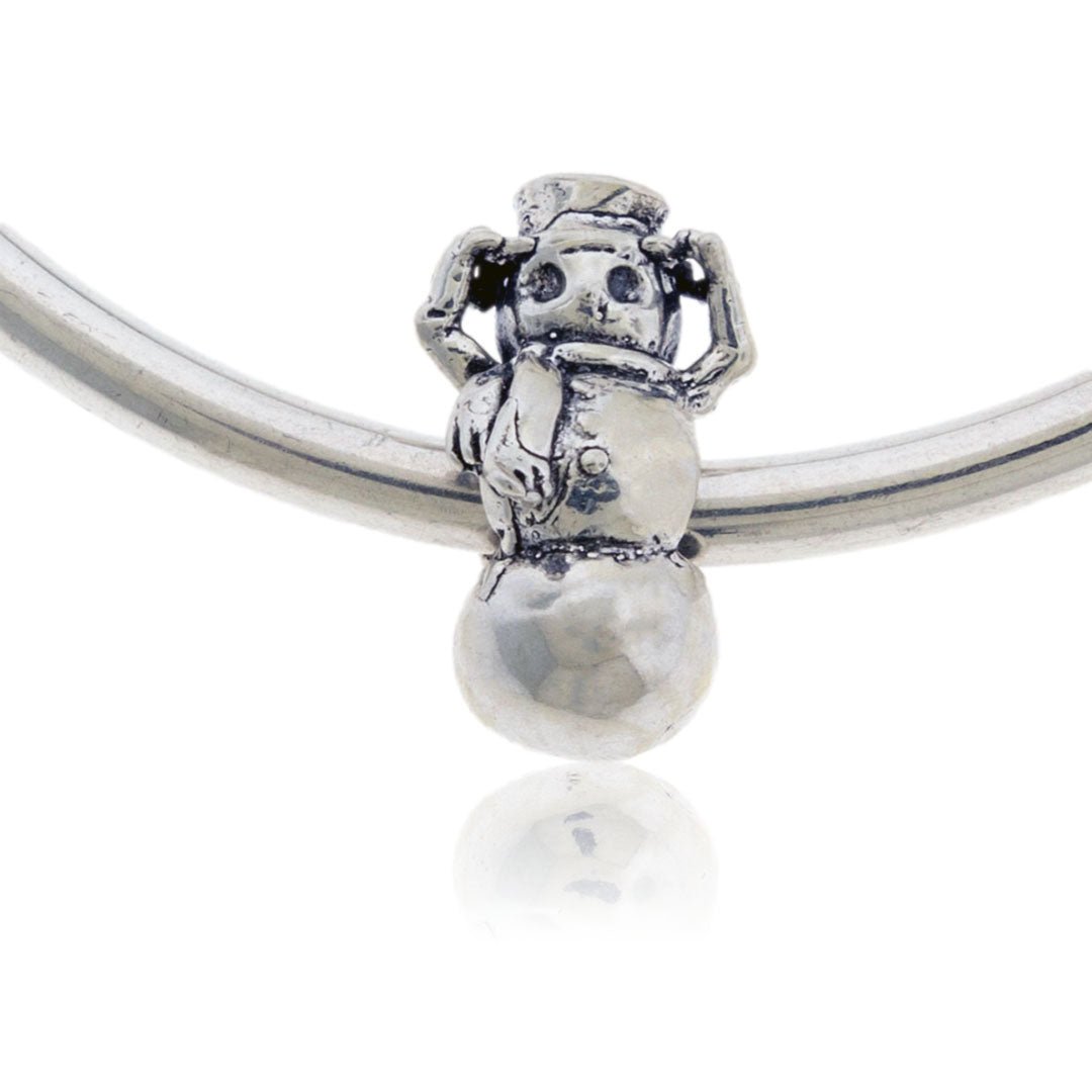 Snowman Bracelet Bead - Park City Jewelers