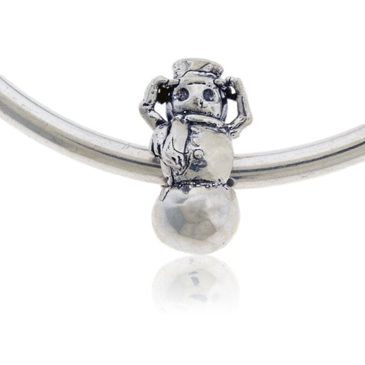 Snowman Bracelet Bead - Park City Jewelers