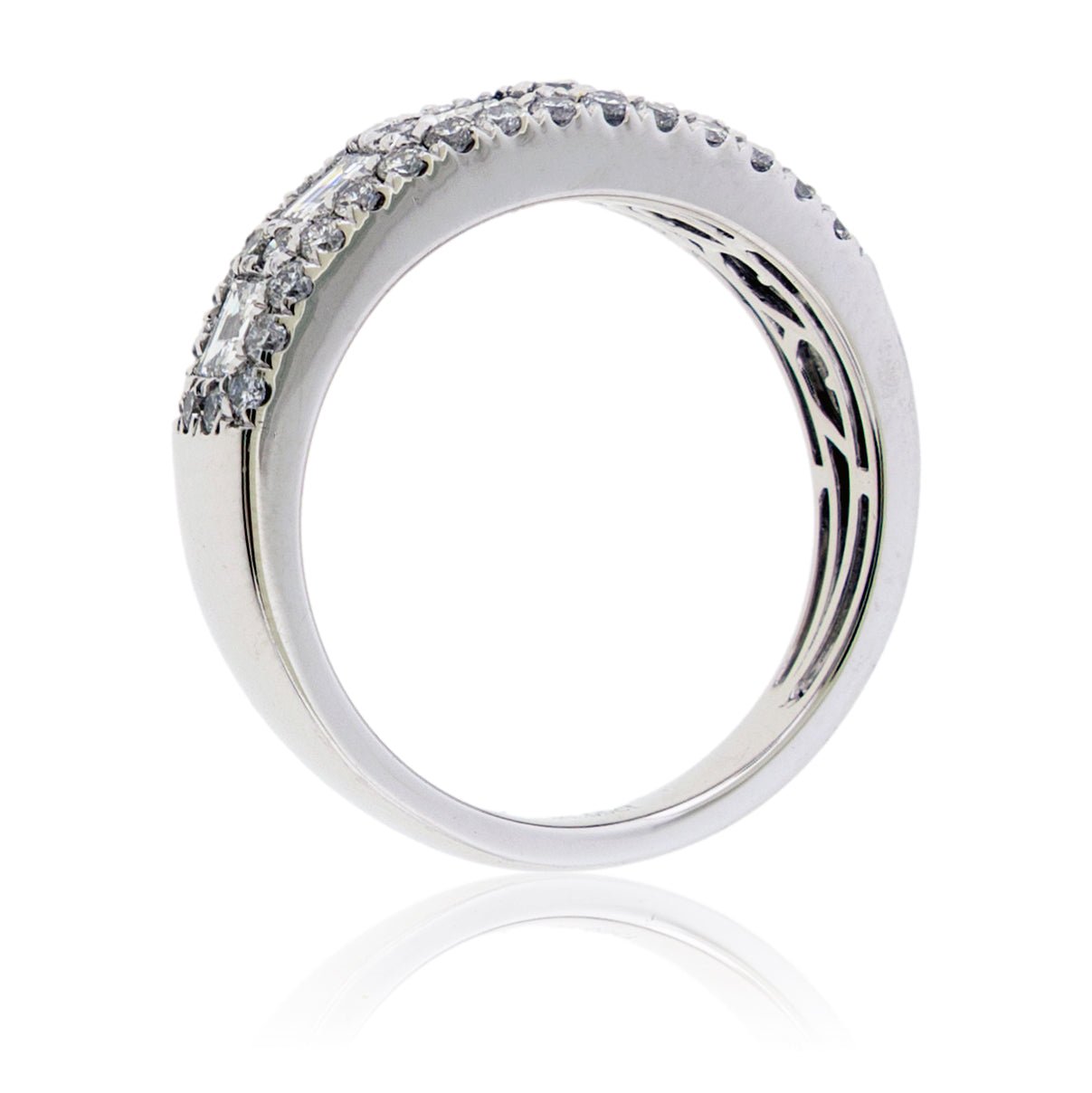 Square Diamond and Round Diamond Ring - Park City Jewelers