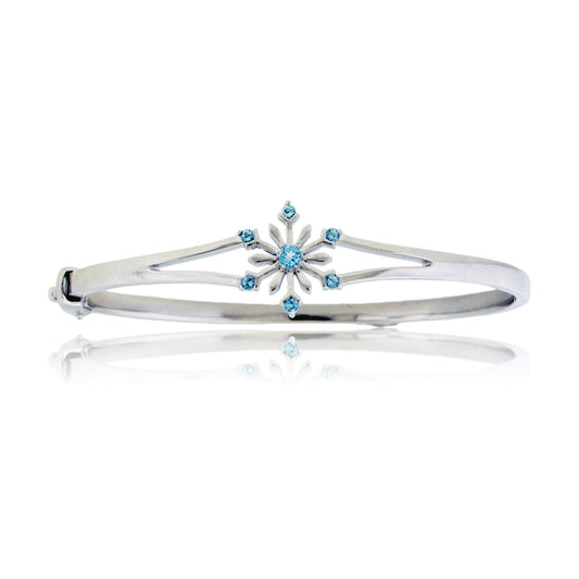 Sterling Silver Blue Topaz Snowflake Bracelet - Park City Jewelers