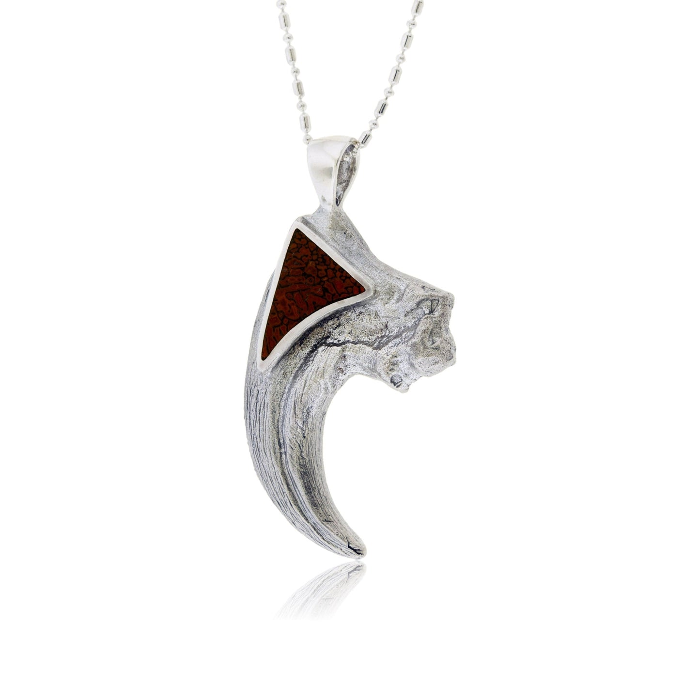 T Rex Claw with Dinosaur Bone Inlay Pendant - Park City Jewelers