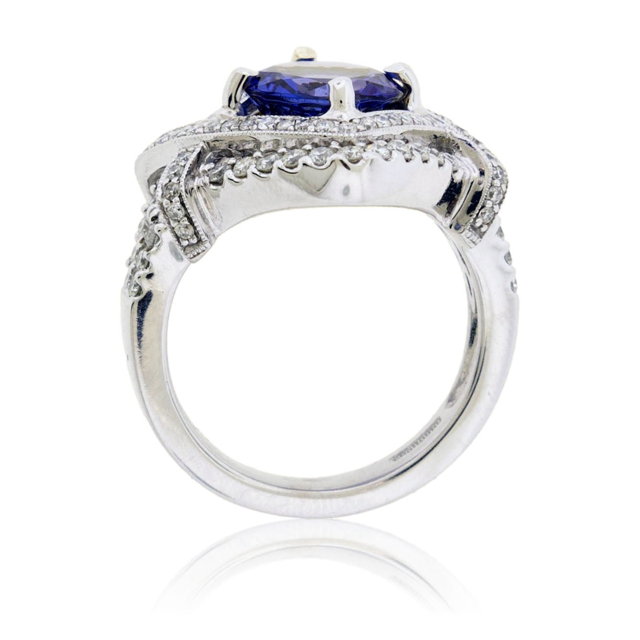 Tanzanite and Diamond Art Deco Style Ring - Park City Jewelers