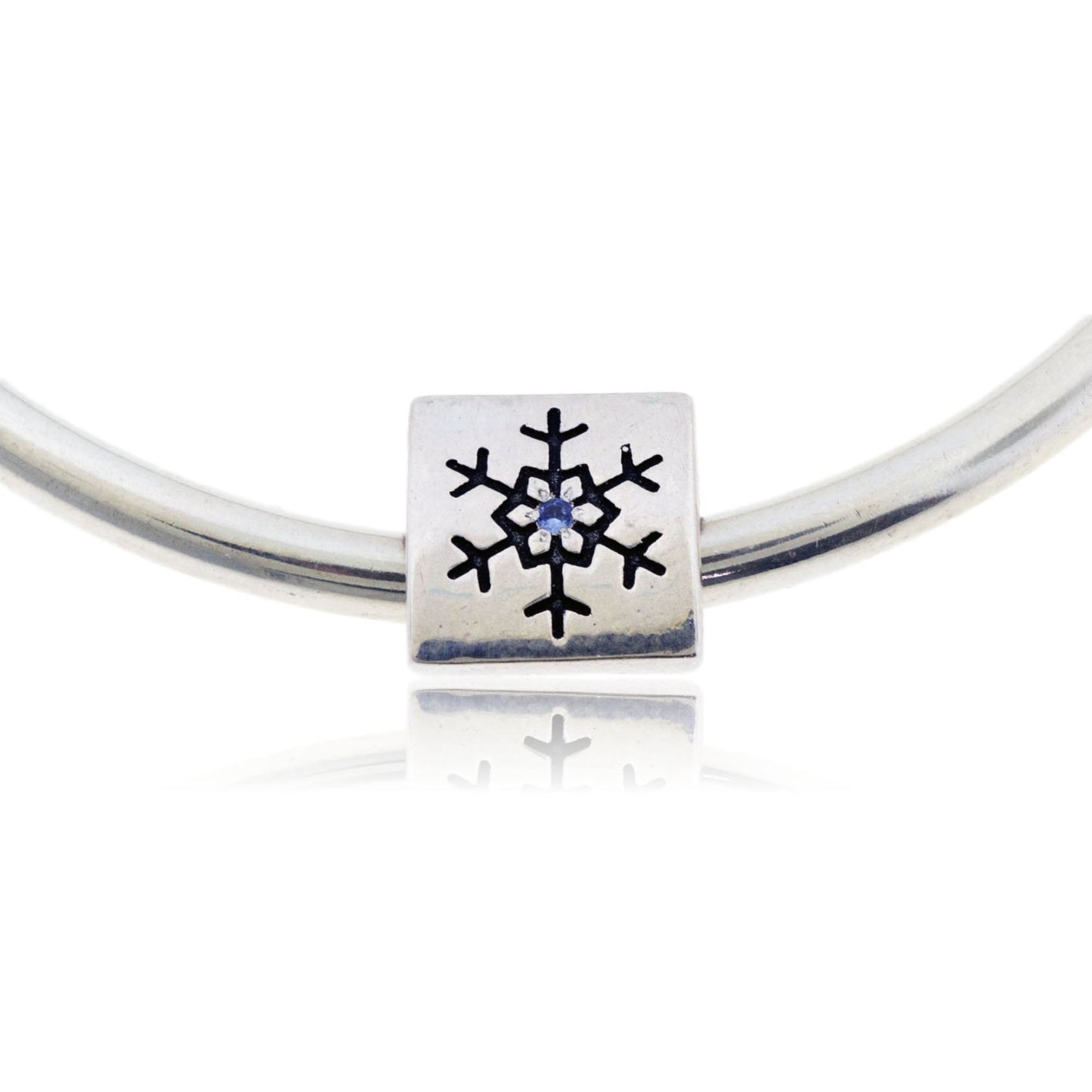 Three Sided Snowflake Bracelet Bead - Park City Jewelers