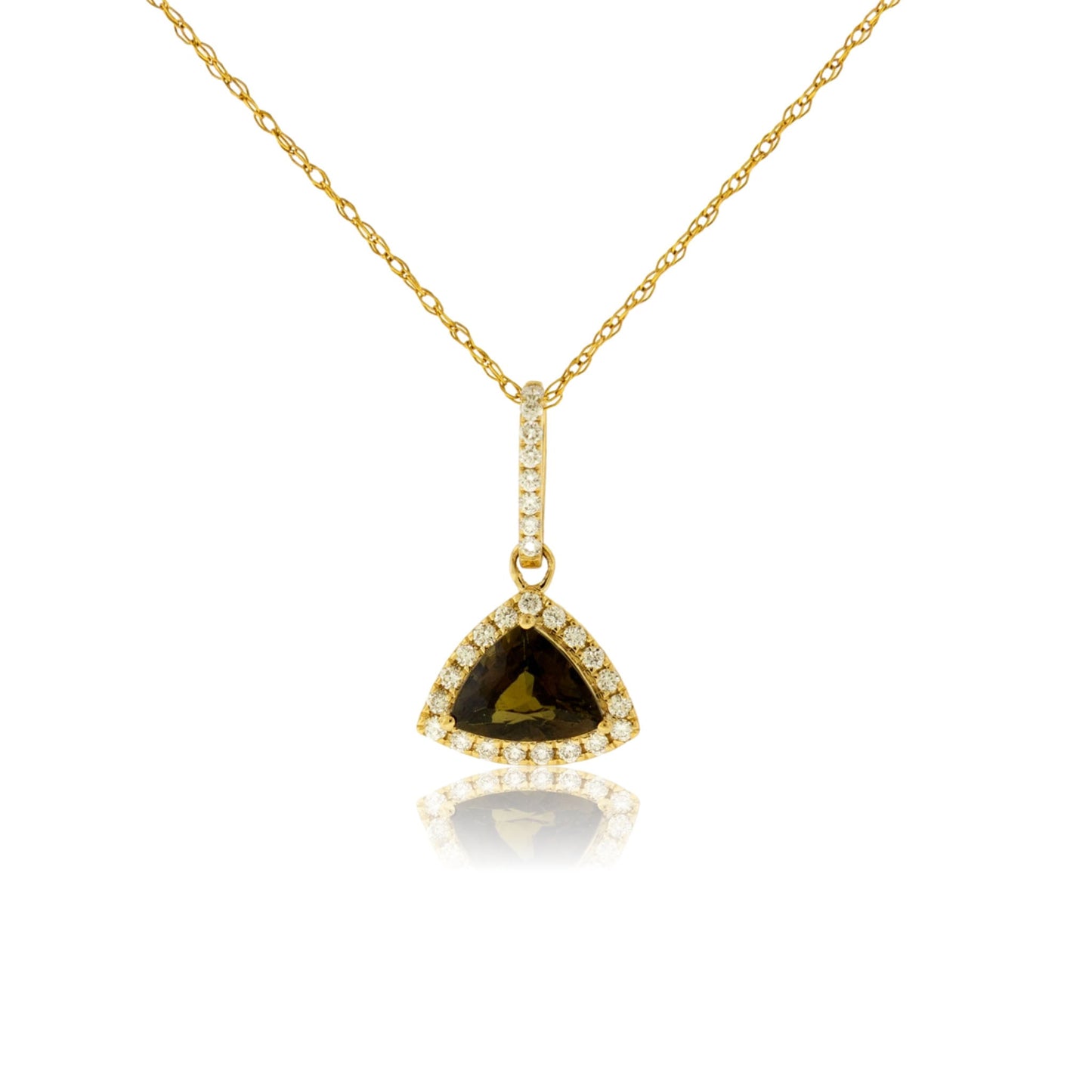 Trillian Alexandrite & Diamond Halo Accented Pendant - Park City Jewelers