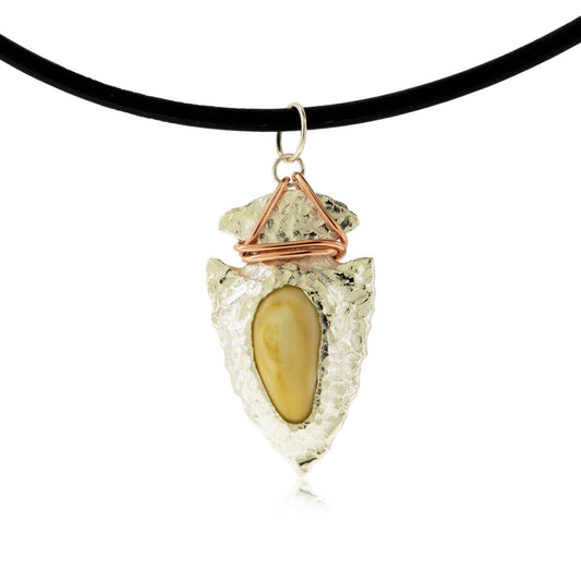 Wenaha Elk Ivory Arrowhead Pendant/Necklace - Park City Jewelers