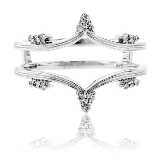 White Gold .12ctw Diamond Ring Jacket - Park City Jewelers