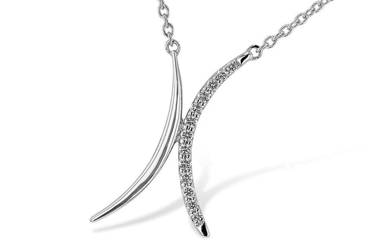 Yellow Gold Diamond Pendant with Chain - Park City Jewelers