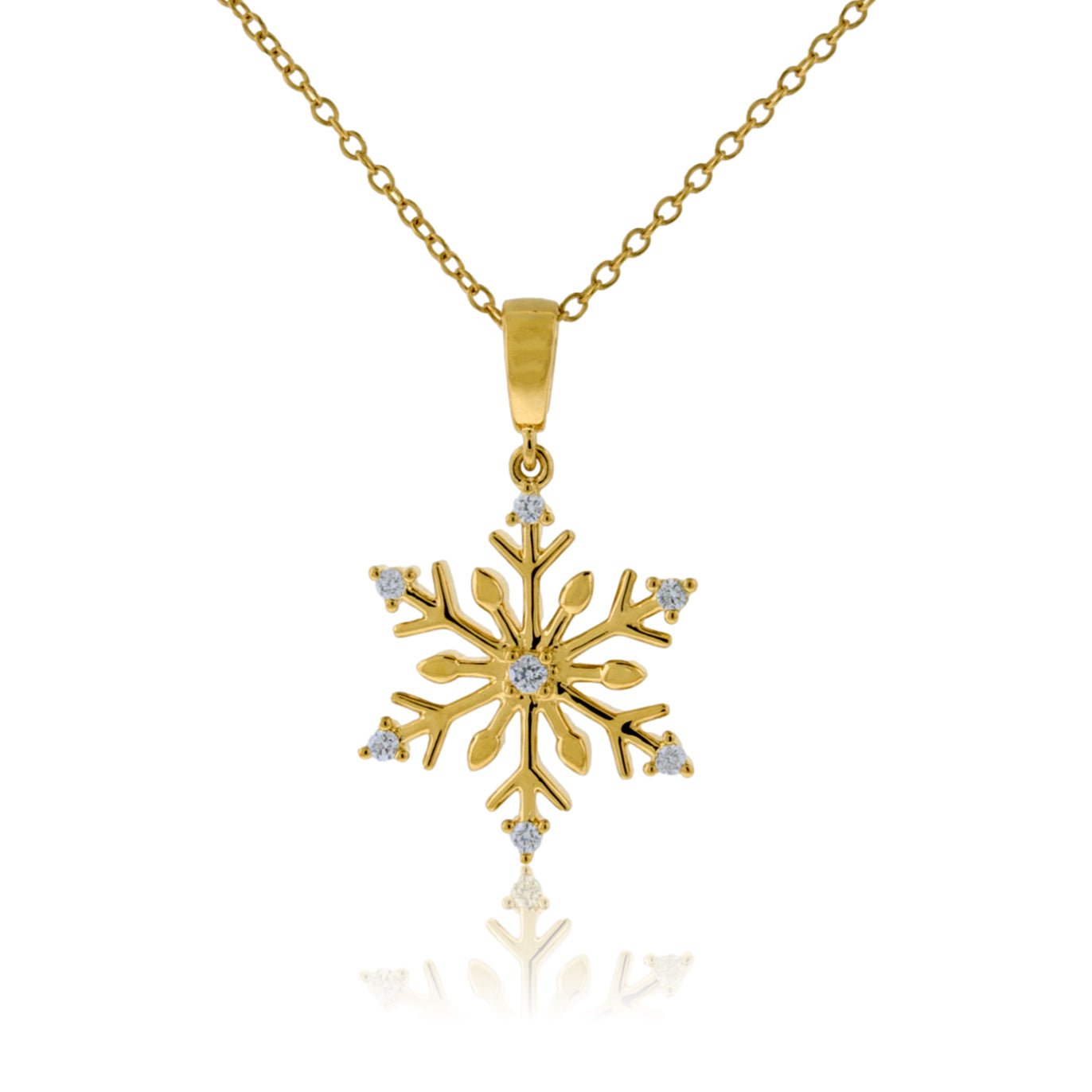 Adorable Diamond Snowflake Pendant - Park City Jewelers