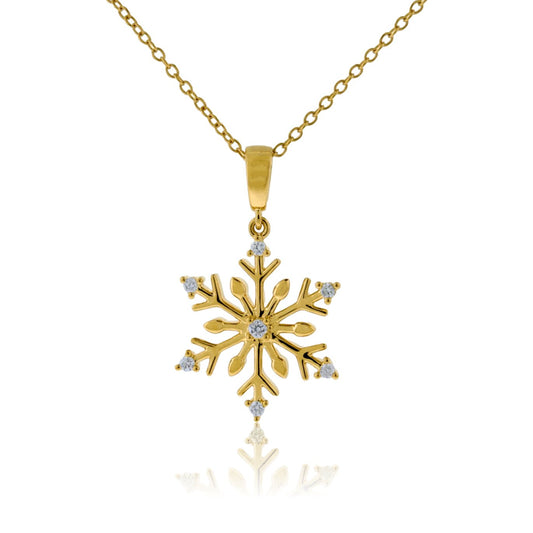 Adorable Diamond Snowflake Pendant - Park City Jewelers