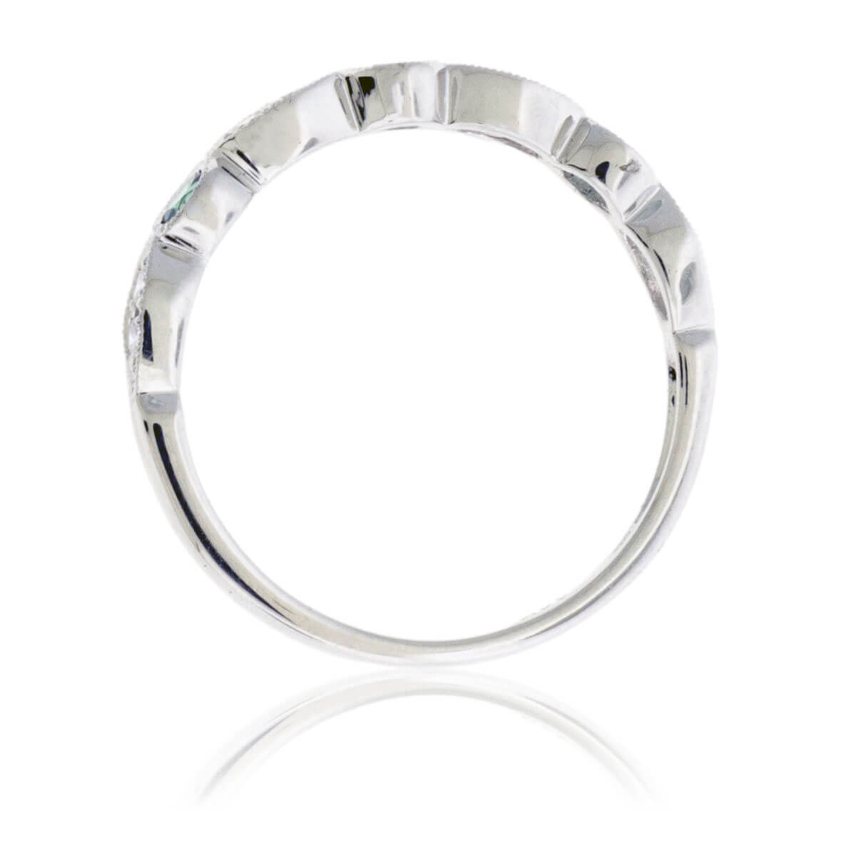 Alexandrite & Diamond Alternating Accent Band - Park City Jewelers