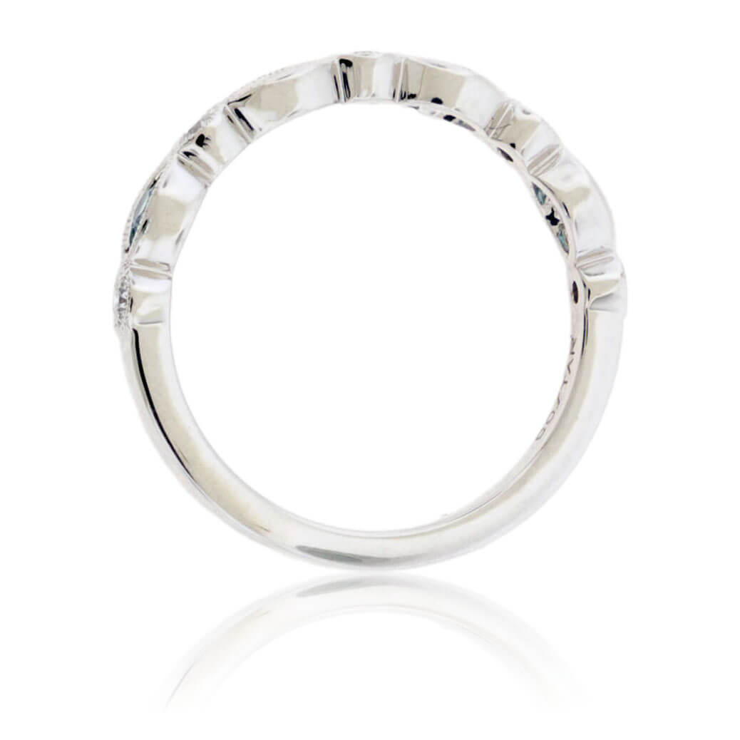 Alexandrite & Diamond Alternating Accent Band - Park City Jewelers