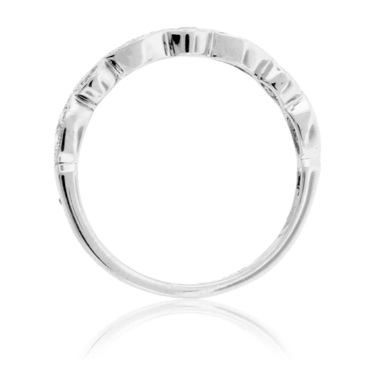 Aquamarine & Diamond Alternating Accent Band - Park City Jewelers