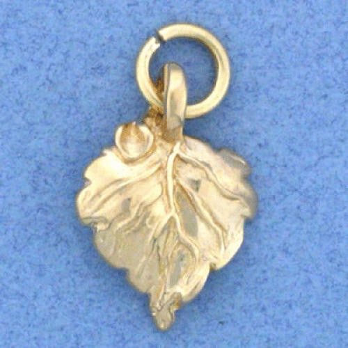 Aspen Falling Leaf Charm - Park City Jewelers