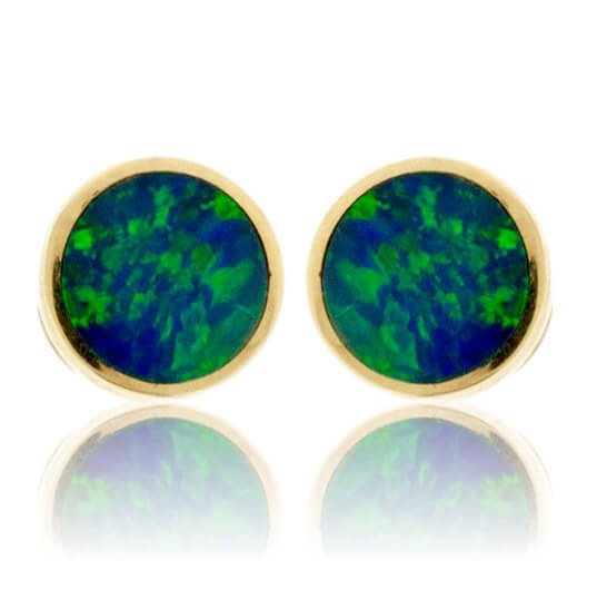 Minimalist Bright Australian Doublet Opal Oval Stud Earrings 14K Gold by thewindopal On Opal Auctions Minimalist Bright Australian Doublet Opal Oval Stud Earrings 14K Gold by thewindopal On Opal Auctions