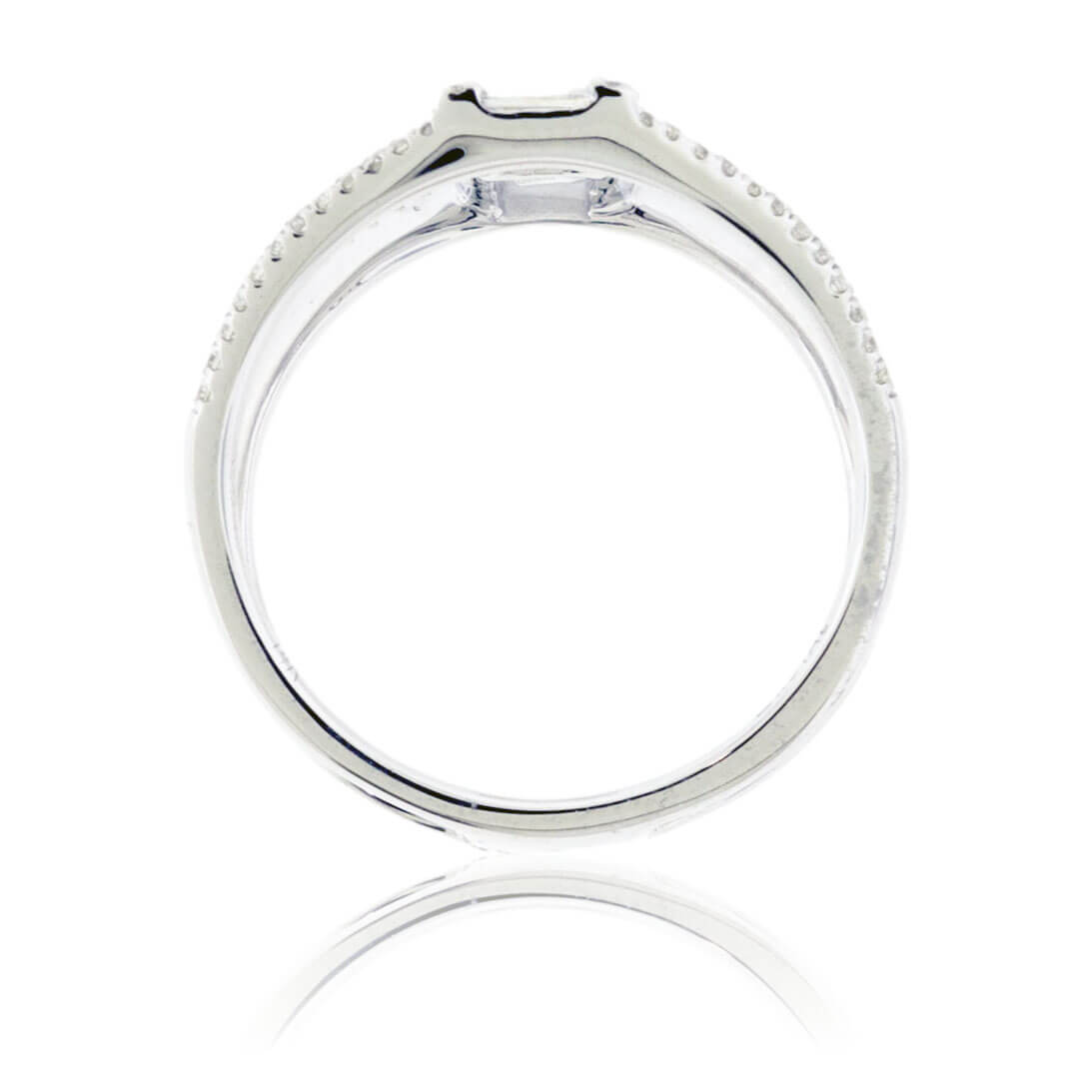 Baguette Center Diamond Right Hand Ring - Park City Jewelers