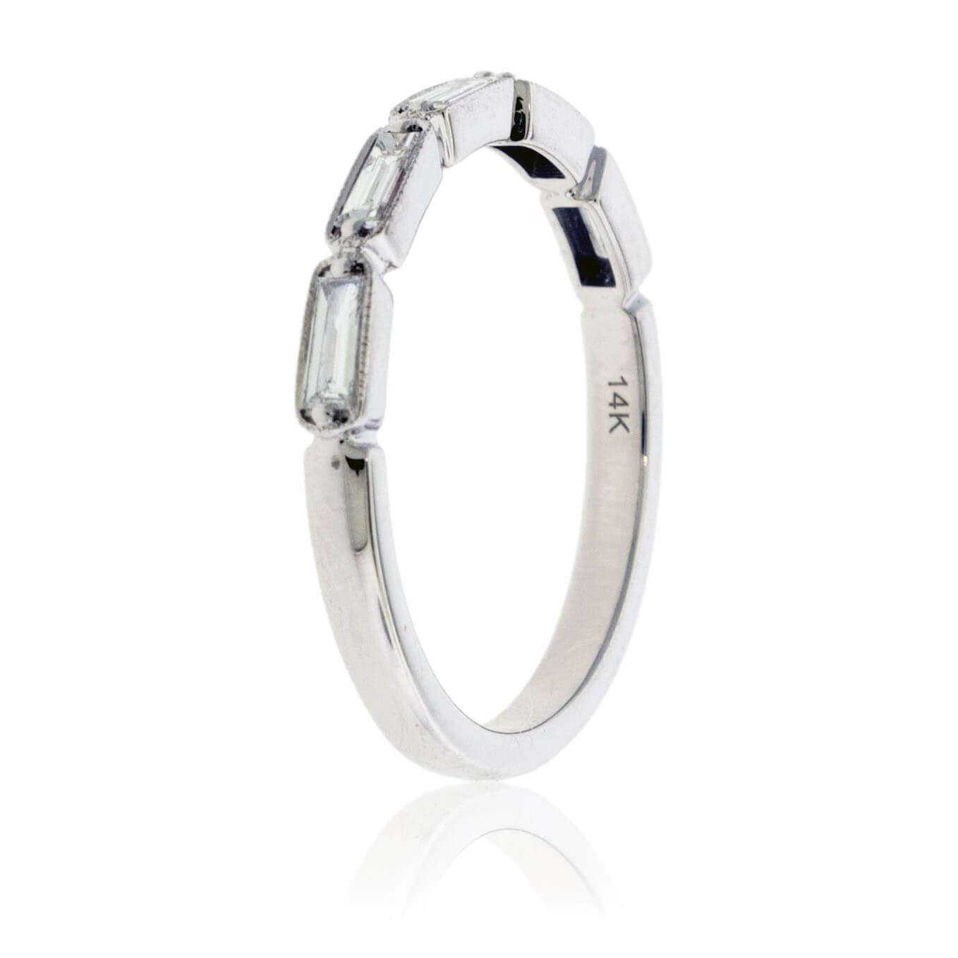 Baguette Diamond Bezel Set Ring - Park City Jewelers