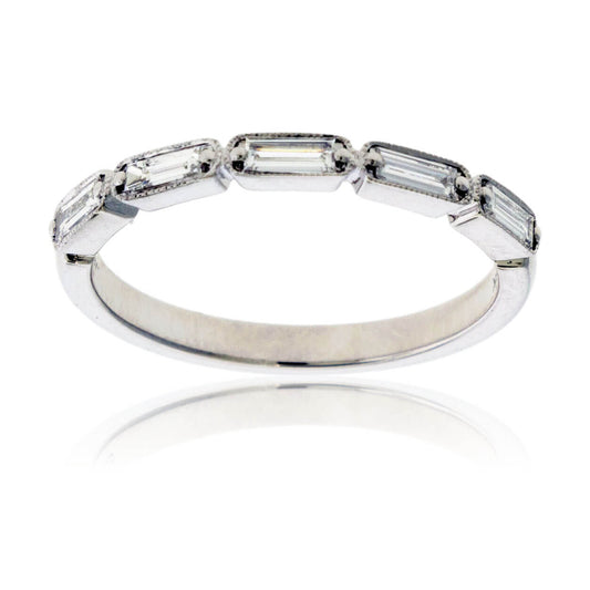 Baguette Diamond Bezel Set Ring - Park City Jewelers